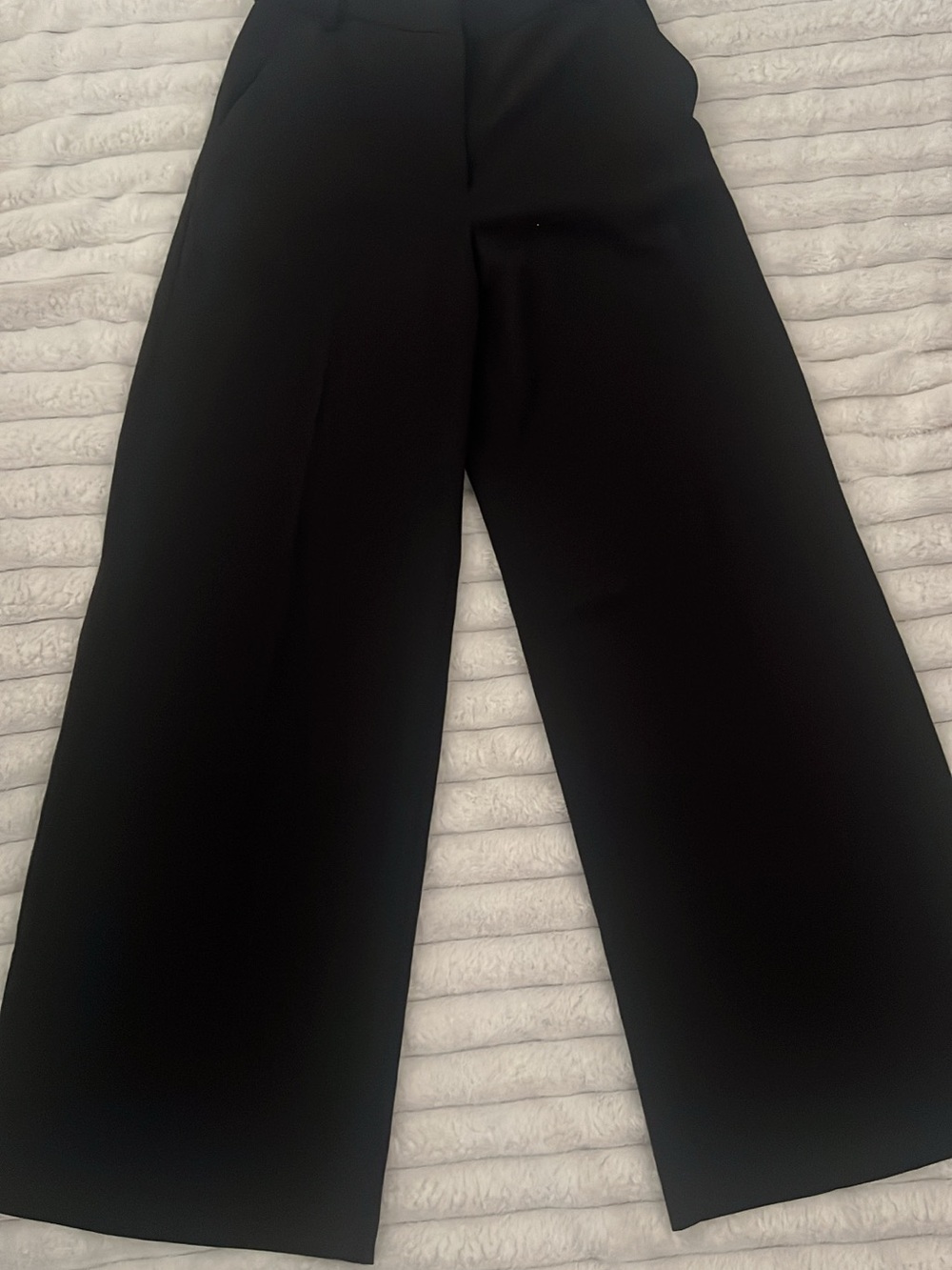 H&M Black Wide-Leg Women's Trousers